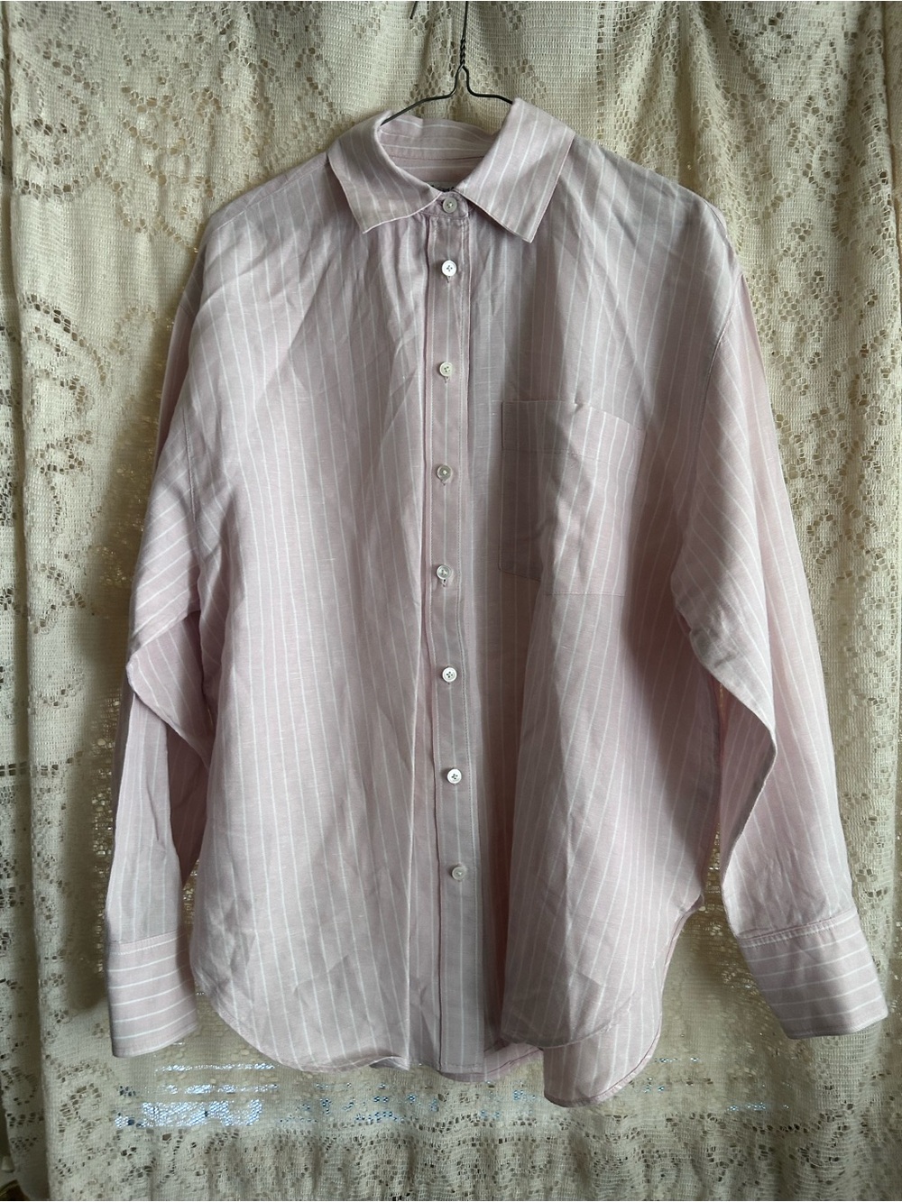 Madewell Cotton Linen Oversized Shirt